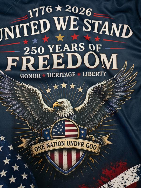 Patriotic American Flag Polo Shirt