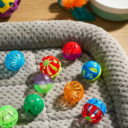 Vibrant Life Plastic Balls Cat Toys, Multicolor, 15 Count
