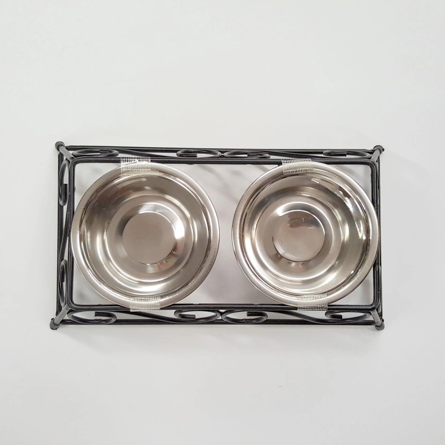 Gofetch Stainless Steel Pet Food Bowl with Double Diner