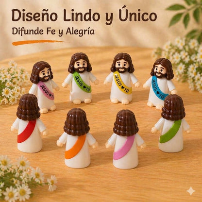 Minifiguras coloridas de Jesús