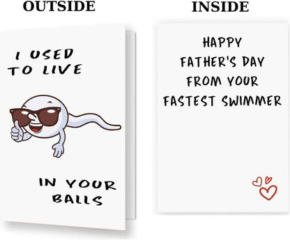 Fastest Swimmer Father's Day Card