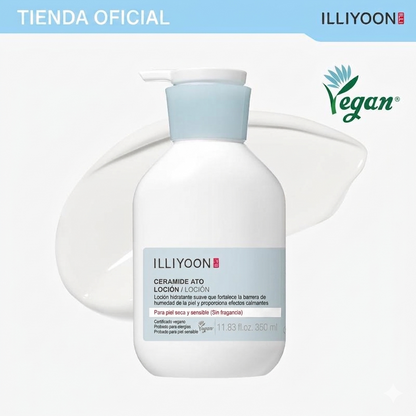 Loción de ceramidas para piel seca y sensible