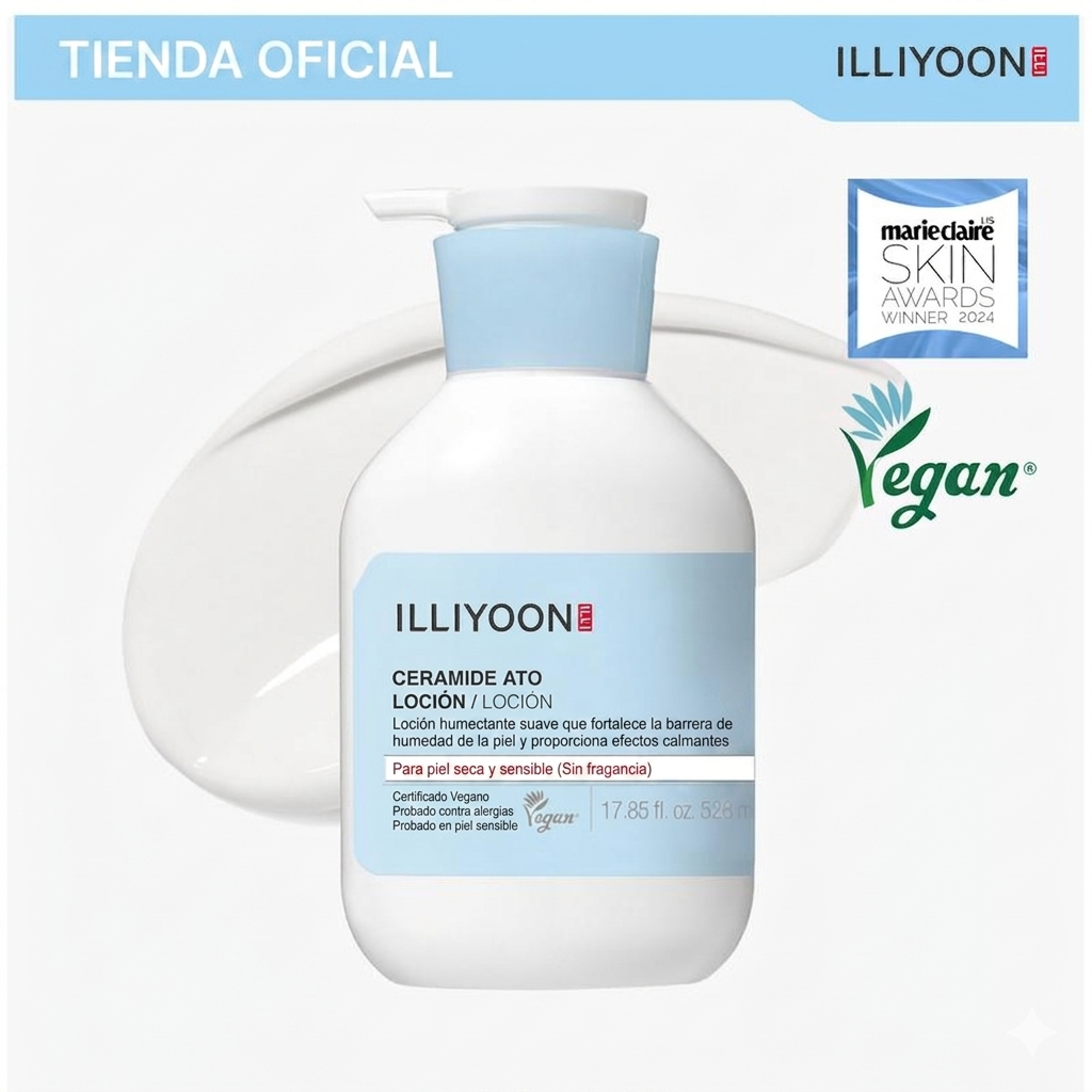 Loción de ceramidas para piel seca y sensible