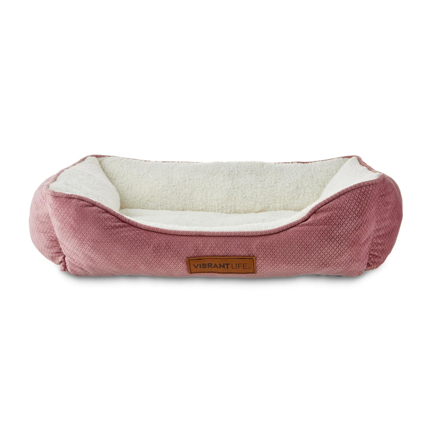 Vibrant Life Premium Plush Cuddler Pet Bed for Dogs & Cats, Machine Washable