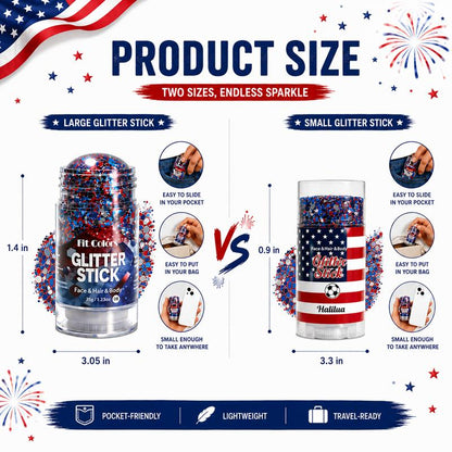 4th of July Glitter Stick