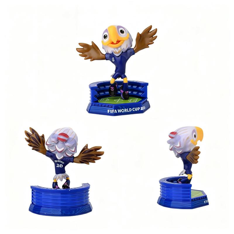 Figuras de juguete de las mascotas de la Copa Mundial de la FIFA 2026