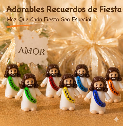Minifiguras coloridas de Jesús